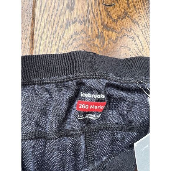 icebreaker Women's Merino 260 Vertex Glacial Camo Leggings Graphite Black Small - Picture 3 of 8